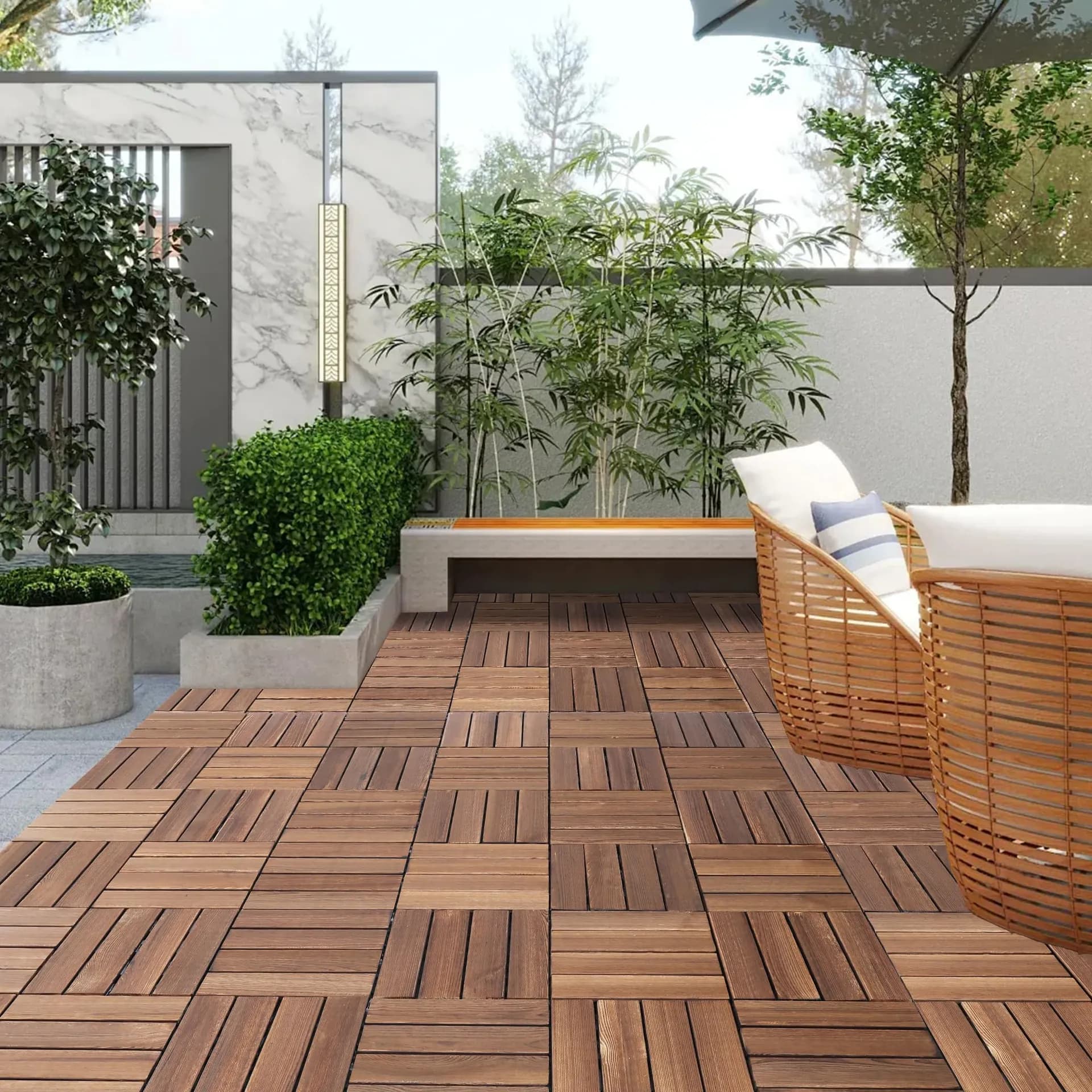 Outdoor Flooring Built for Rain and Sun